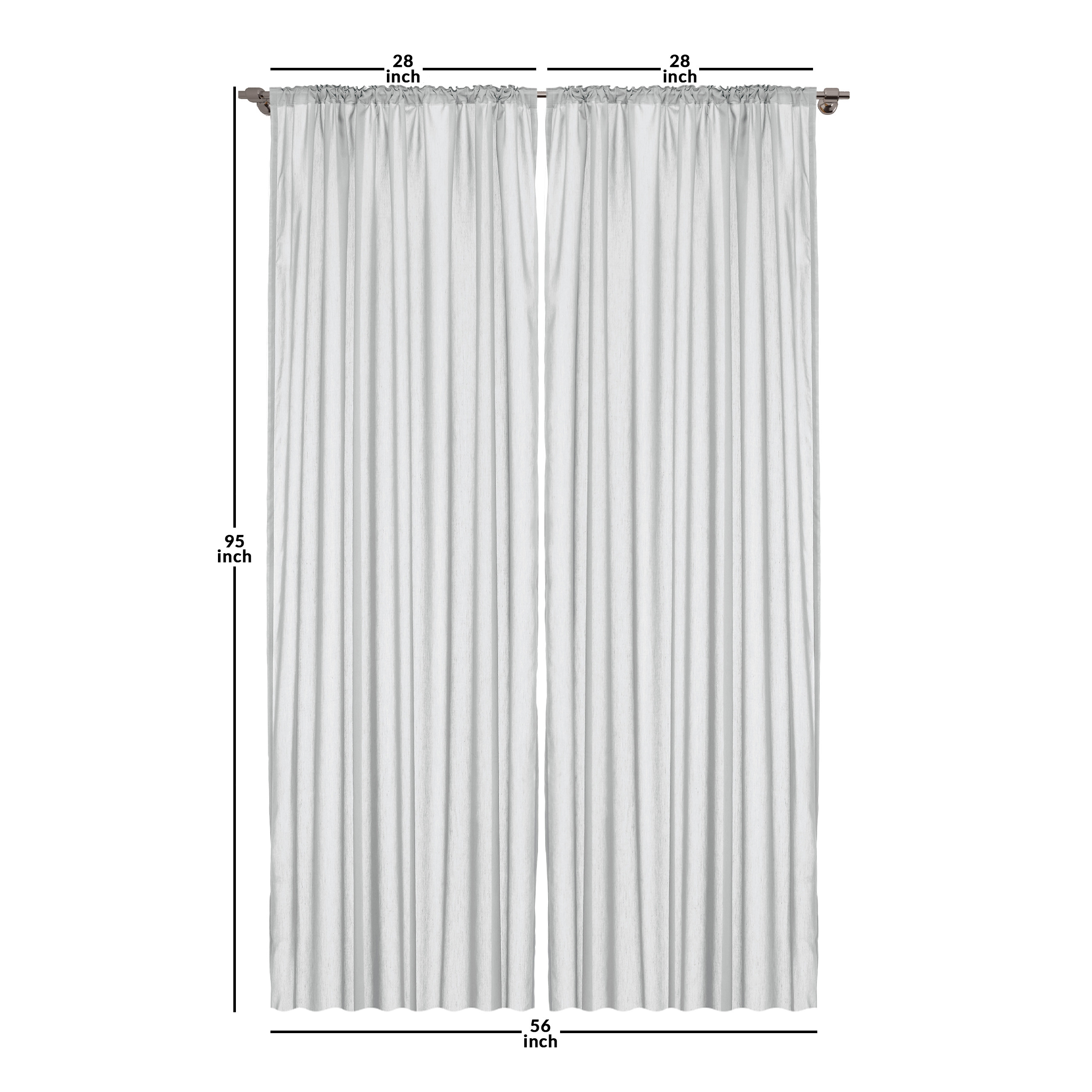 Ambesonne Modern Window Curtains Lightweight Decorative 2-Panel Set & Rod Pocket - Picture 13 of 16