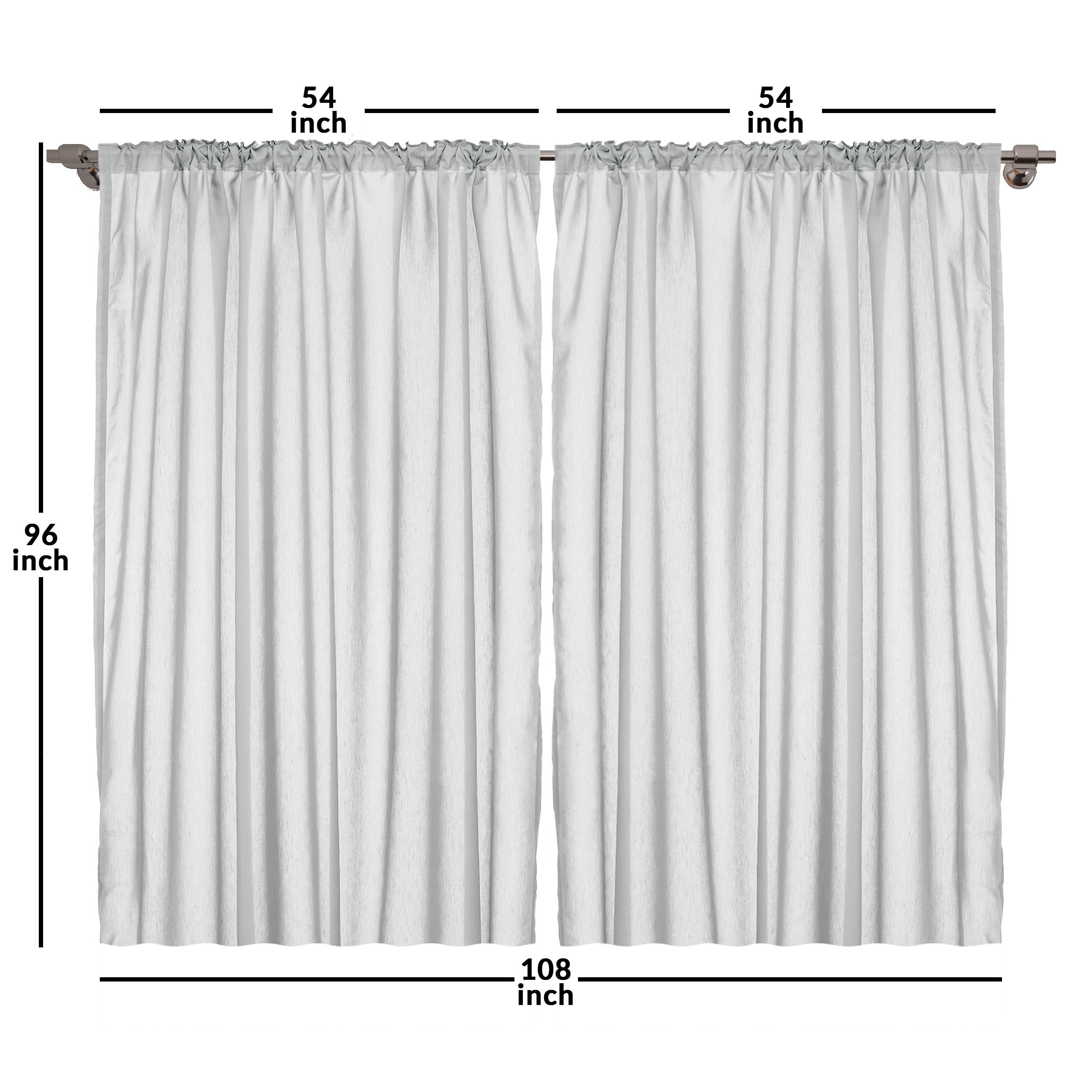 Ambesonne Eucalyptus Leaves Curtains, Botanical Art of Delicate Branches on P... - Picture 18 of 26