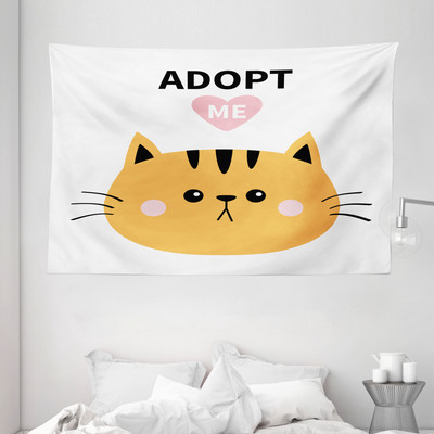 als Wandbehang Stoff (Breit)