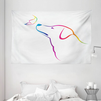 als Wandbehang Stoff (Breit)