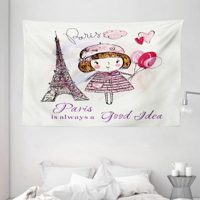 als Wandbehang Stoff (Breit)